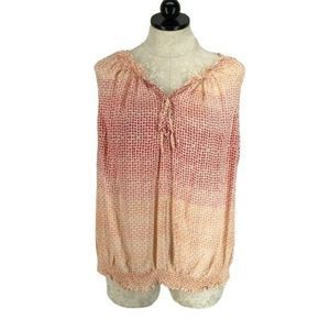 A.N.A. Women's Peach Pink Plus Size Sleeveless Blouse Tank Top‎ Size 2x